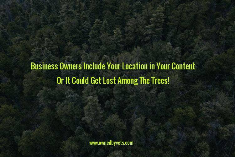 include geo targeting in your internet content
